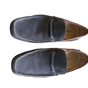 Johnston & Murphy Blue Gray Suede Loafers Size 11.5M
